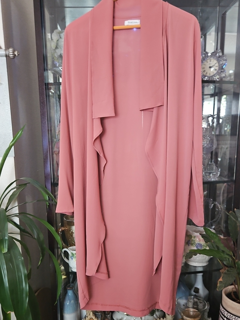 Eliane Rose Drape Front Lightweight Transitional Jacket Tencel - Size M
